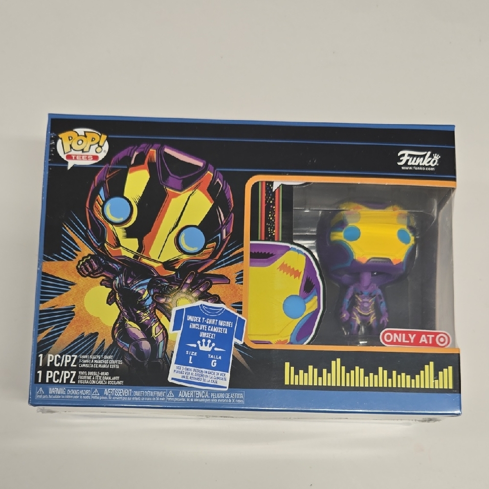 Unisex Funko Pop! Figure with Yellow, Purple, and Blue Accents